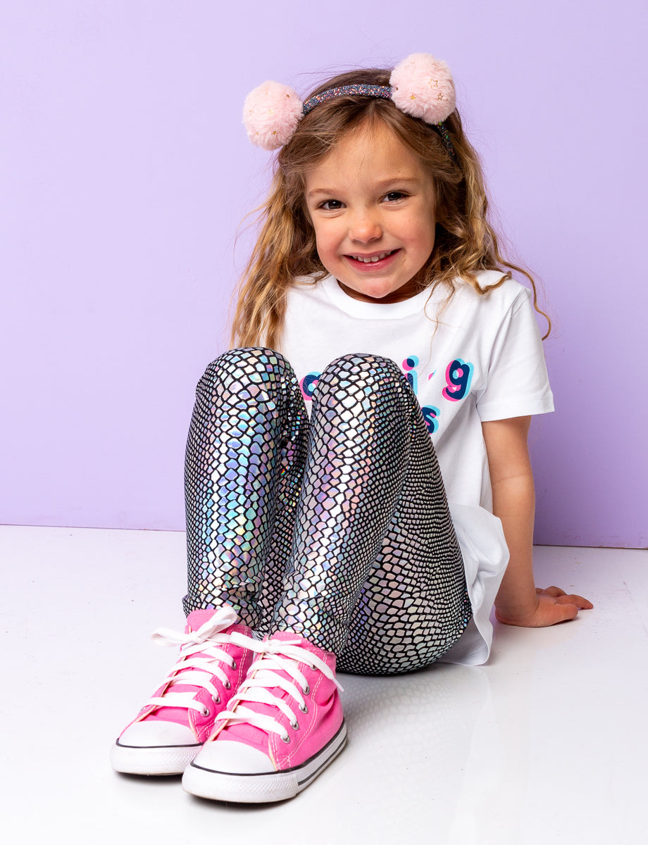 Childrens silver tights hotsell