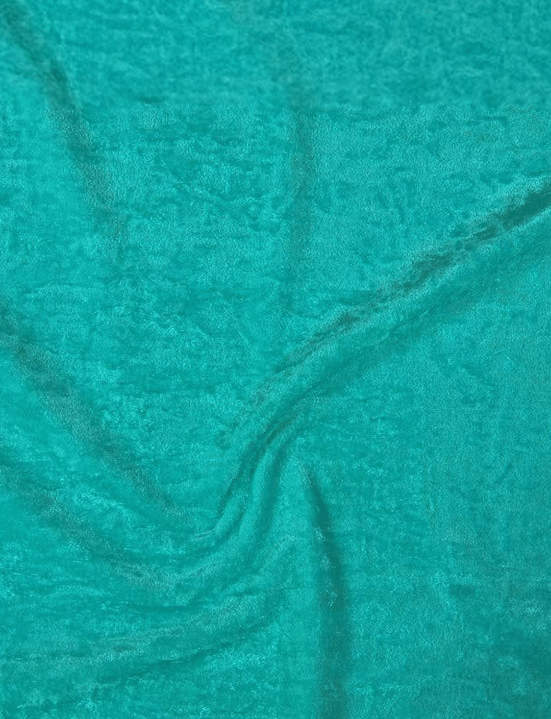 Aqua Crushed Velvet Fabric Swatch (5)