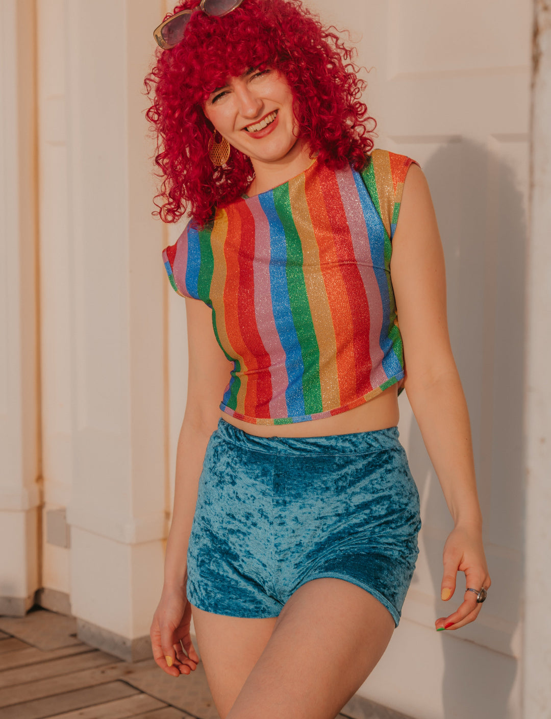 Lagoon Velvet Shorts