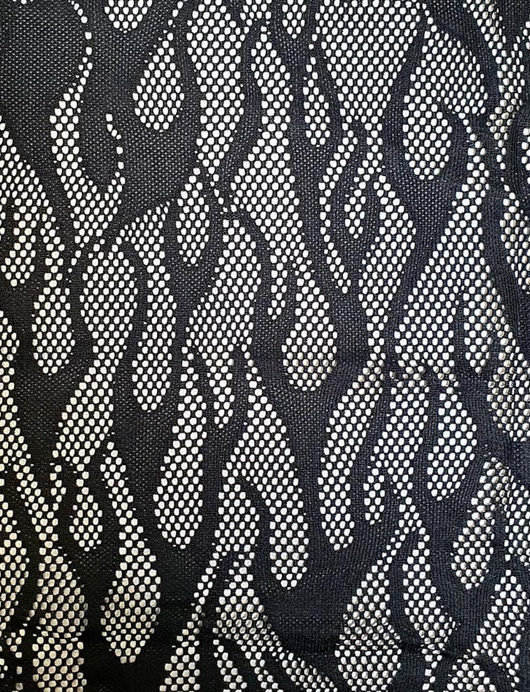 black flame mesh fabric