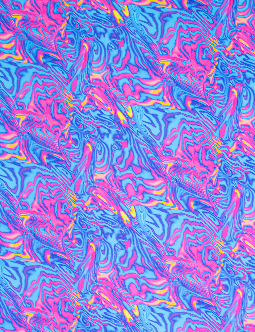 pink and blue psychedelic printed fabric 