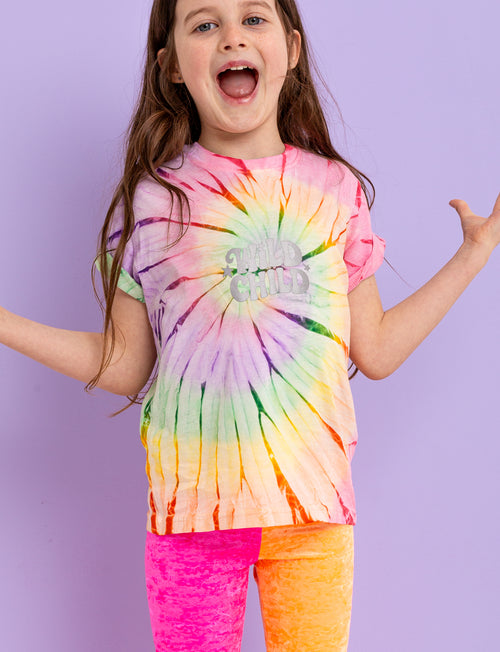 Rainbow Wild Child Kids T-Shirt