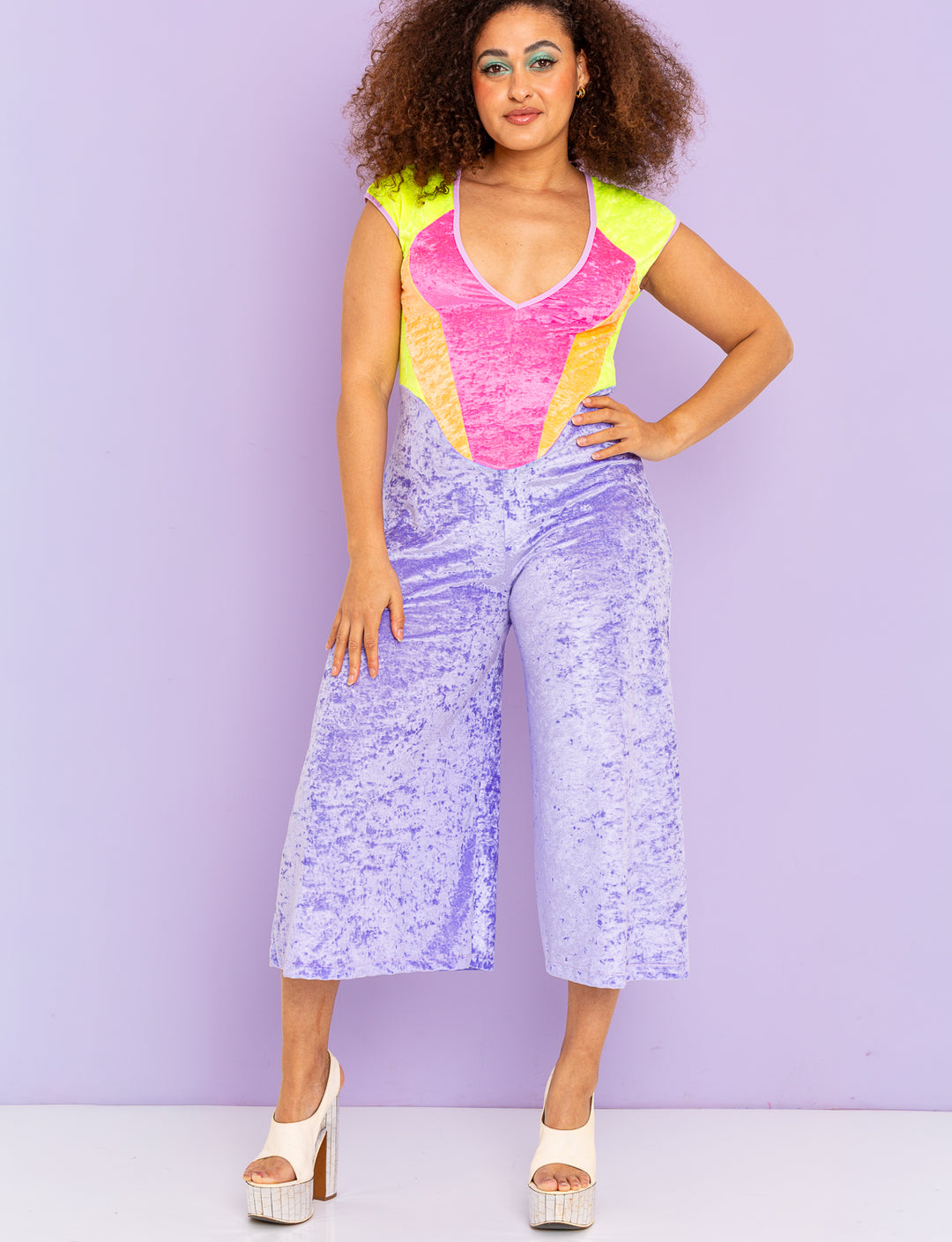Neon Prism Jumpsuit