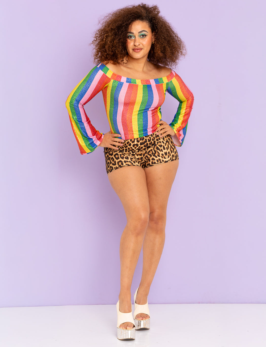 Prism Riot Off-The-Shoulder Top