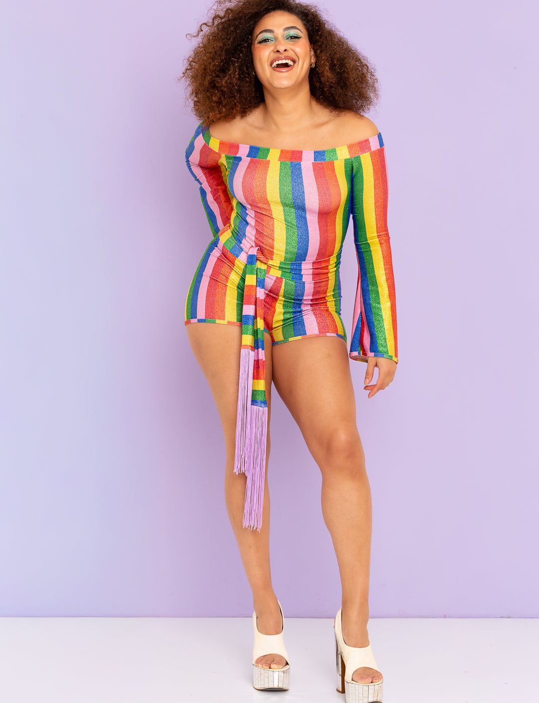 Prism Riot Off-The-Shoulder Top