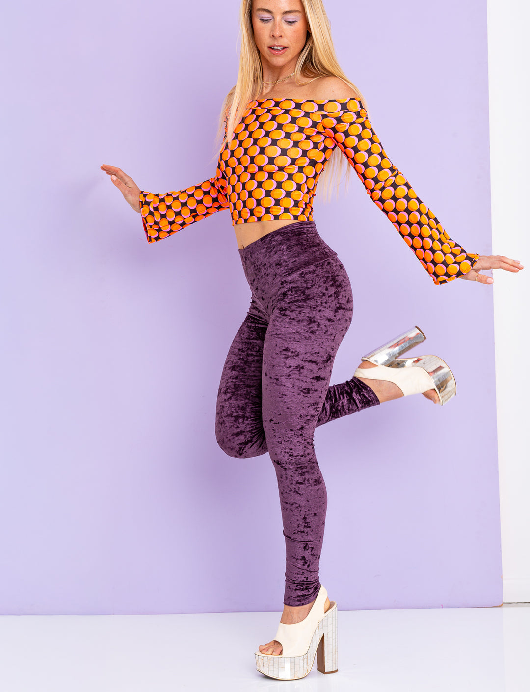 Double Vision Off-The-Shoulder Top