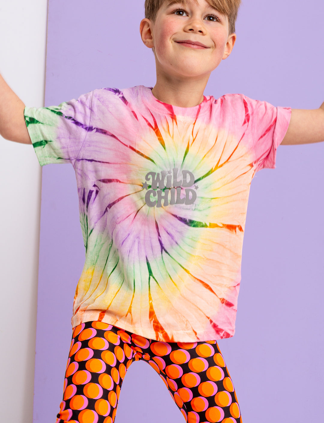 Rainbow Wild Child Kids T-Shirt