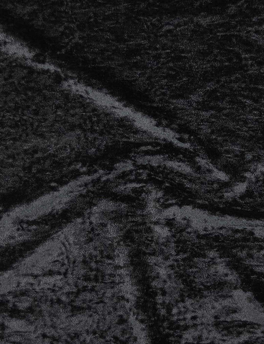 Black Crushed Velvet Fabric Swatch (5)