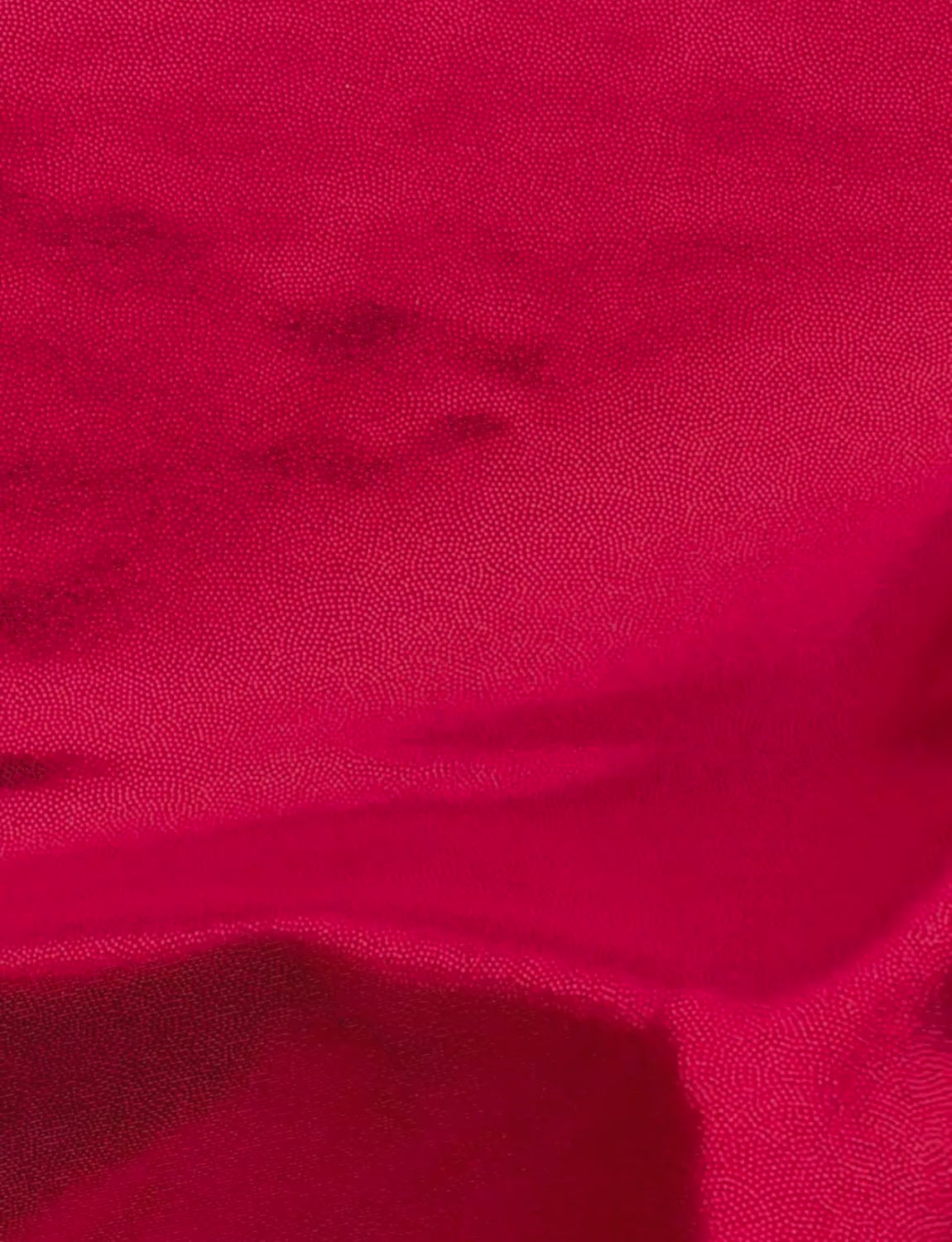 bright cherry red foiled stretch fabric