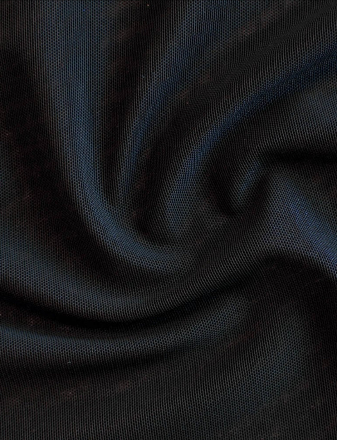 black mesh fabric swatch