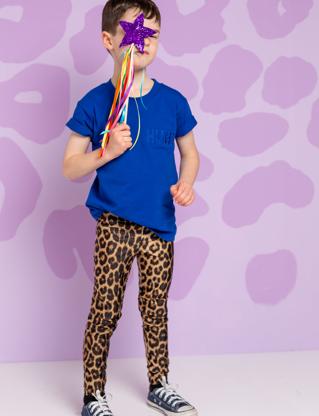 Kids leopard print leggings for boys