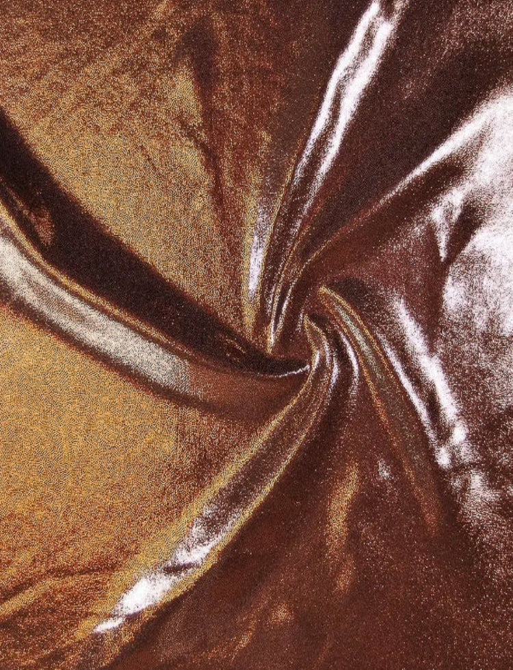 copper foiled stretch fabric