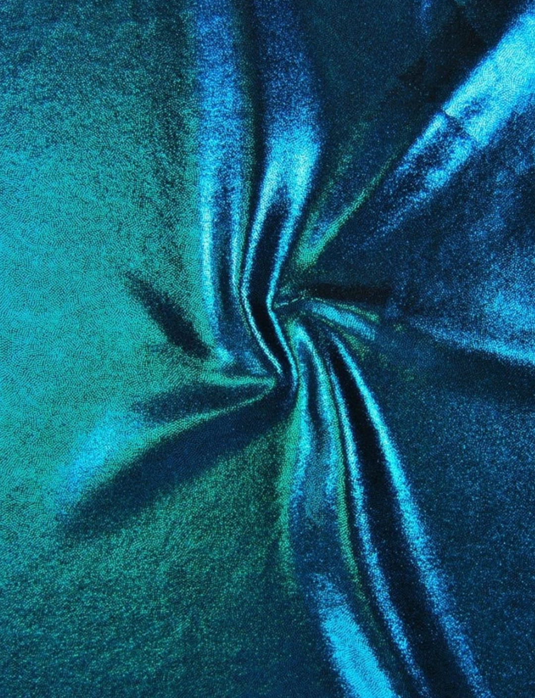 blue foil fabric swatch