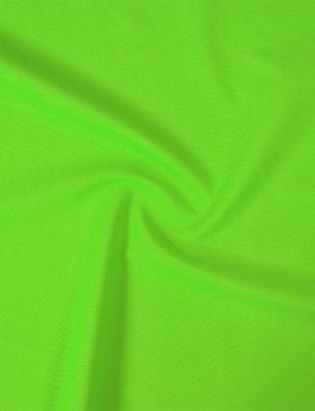 lime green lycra fabric swatch