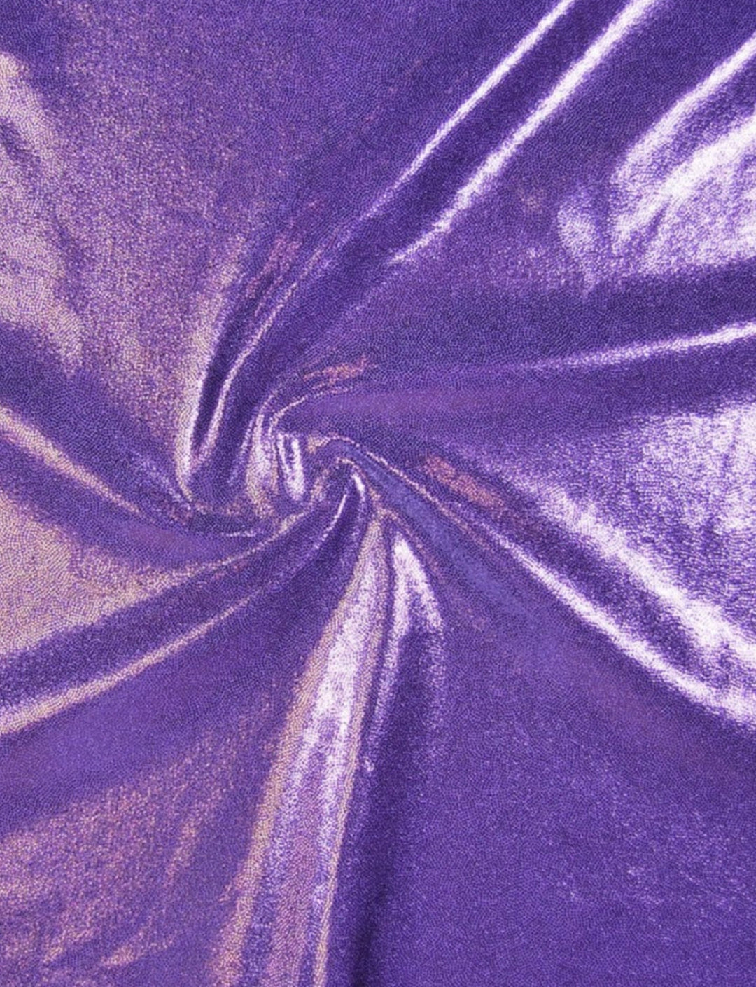purple foil fabric swatch
